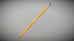 Pencil office, school, wooden, pencil, drawing, study, sketch, draw, education, writing, graphite, stationery, sketching, write, graphite-pencil, student, office-supply, wooden-pencil, gpz3d, erasable-pencil