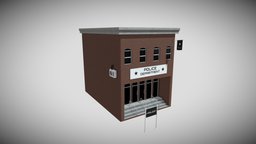 Police Department police, bureau, soldier, exterior, garage, buildings, security, chief, architectural, gta, department, cop, crime, officer, station, firefighter, detective, house-model, low, poly, military, house, person, precinct