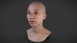 Female Head Scan_02 face, scanning, people, unreal, ready, clean, friendly, head, scanned, infinite, freight, forms, gamereadymodel, gamereadyasset, gamready, character, unity, game, 3d, model, scan, female, animation, scannedobject, cleanedmesh