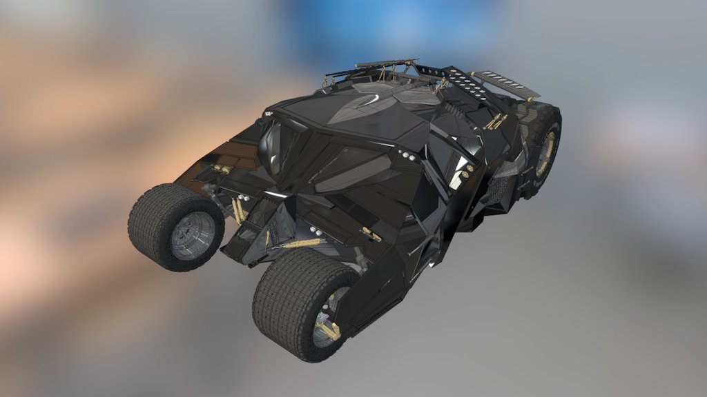 Batman tumbler - Batman tumbler - 3D model by llllline 3d model