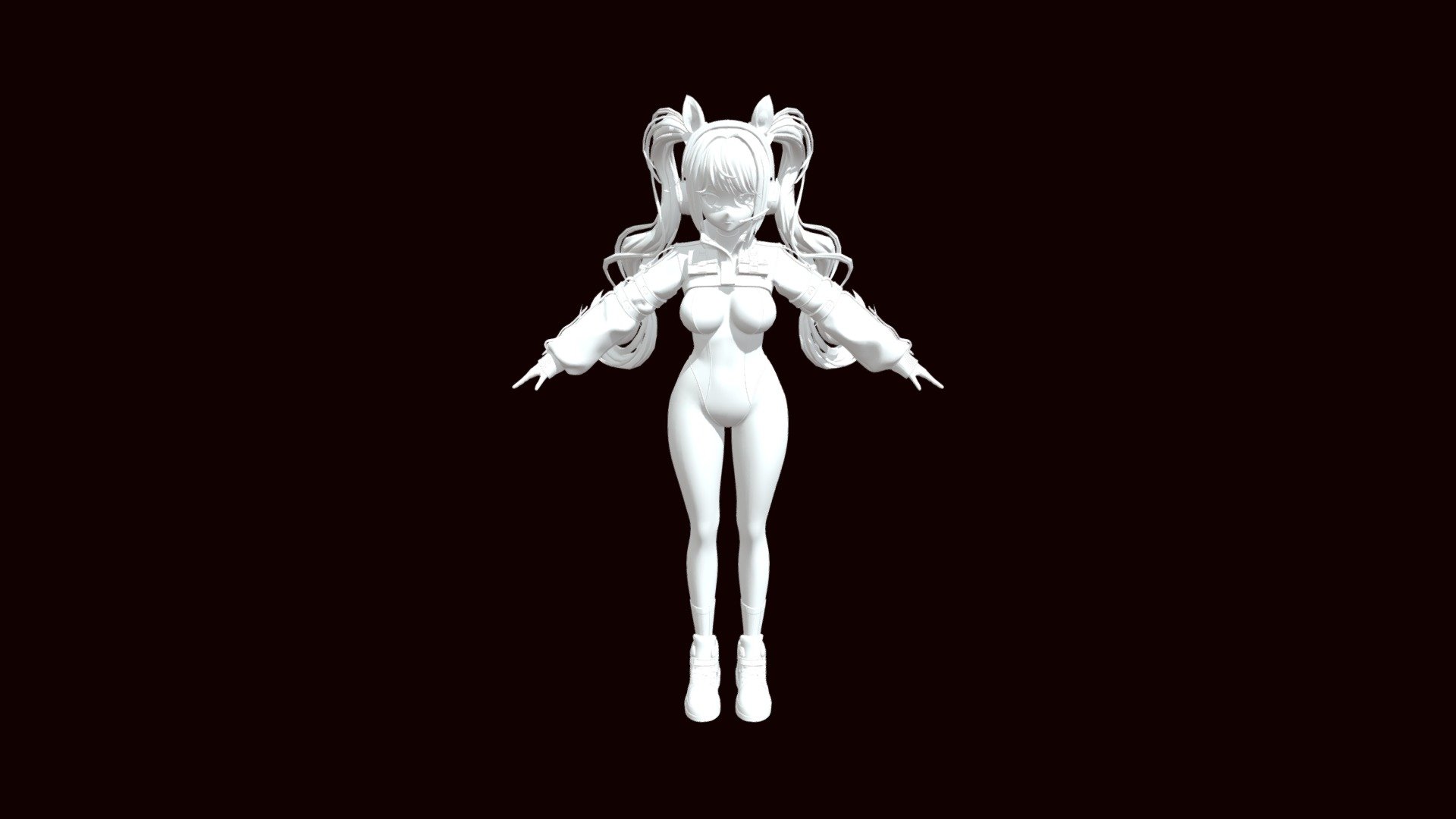 I went through conversion hell to get this uploaded,  i hope you enjoy this 3d model of Alice from NIKKE: Goddess of Victory! now updated! the textures are in the zip file tho. 3d model
