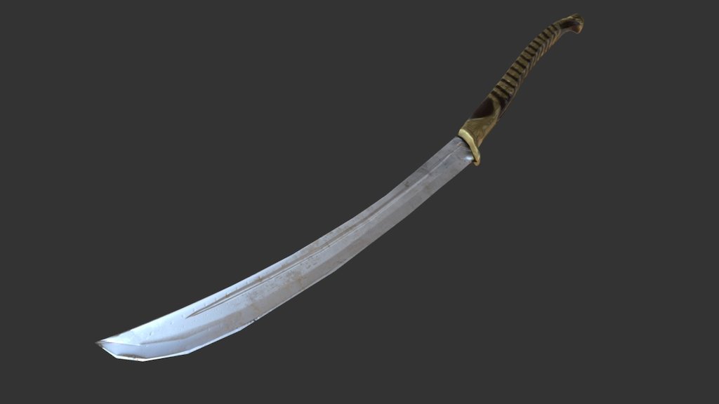 This Ñoldorin Blade marks the pinicle of elven weaponry. The Elar whom weld these mighty cleavers perform many manouvers in sync with thier bretherin. These are the most finely crafted weapons of middle-earth. They also made a fine accompliment with the Eldars famed golden armour. This weapon has been argued to have one of the most keen of edges on a weapon in middle-earth 3d model