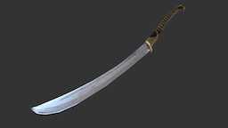 Noldor Blade (Eldar) ancient, two, dual, elf, long, sharp, eldar, elven, greatsword, keen, silvan, lindon, noldor, weapon, handpainted, sword