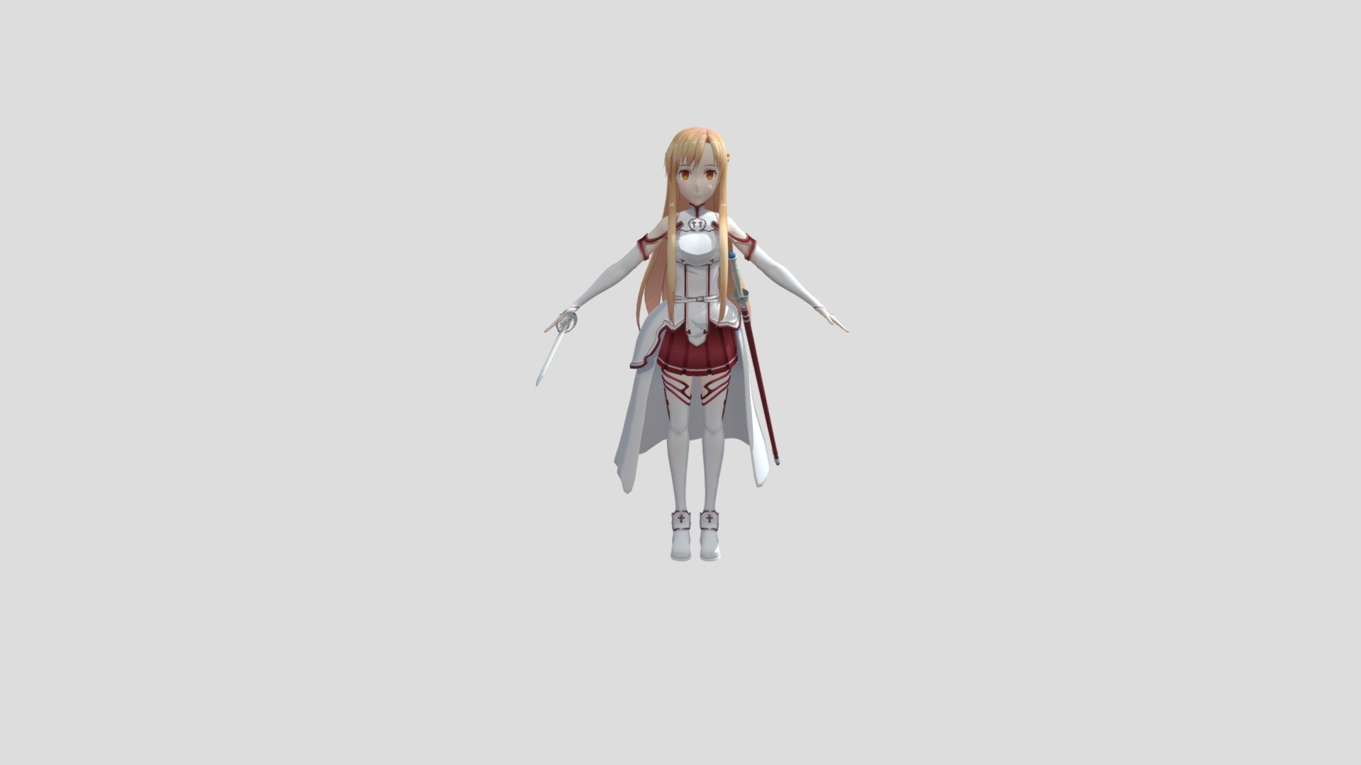 VRChat Avatar  Asuna ,Sword Art Online 
including blendshape and five expressions - VRCaht Avatar Asuna - 3D model by ASA (@billroct) 3d model