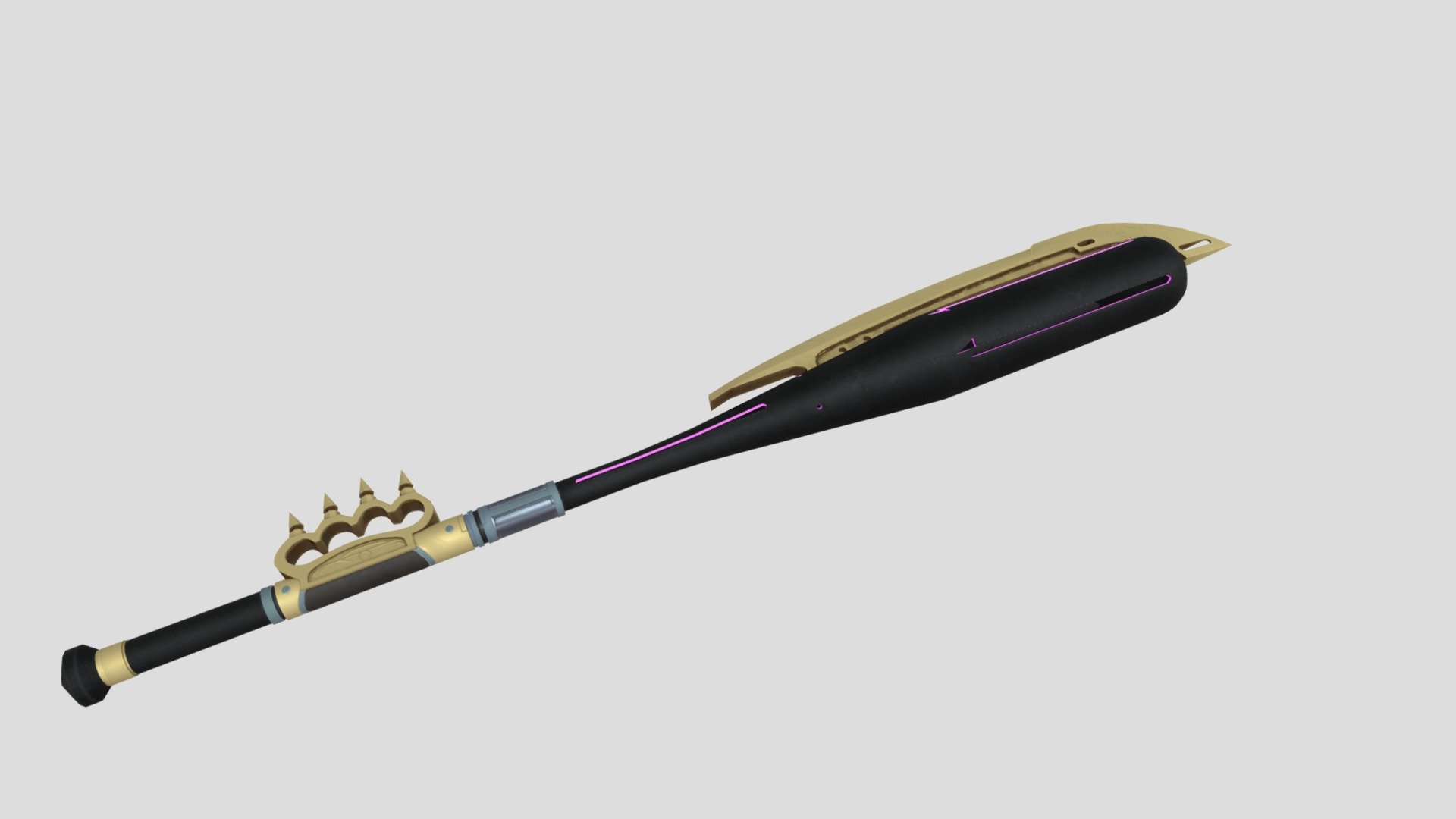 He spend most of his time alone polishing his bat, or so I heard - Tríckster's bat - 3D model by DoubleLu (@Diangelion) 3d model