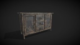 Haunted Cupboard 🕯 wax, candle, haunted, scary, cabinet, witchy, cupboard, substancepainter, substance