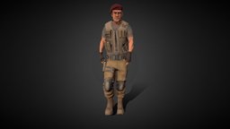 Commando armour, warrior, soldier, army, commando, camouflage, wargaming, charactermodel, character-animation, beret, soldier-game, army-gear, character, man, military, war, armymen