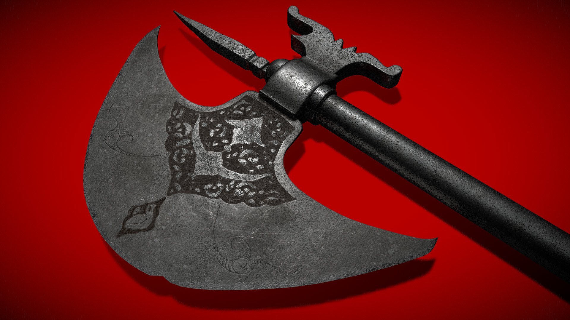 Experience the thrill of ancient battles with the Persian Battle Axe! This weapon features a curved blade and a spiked back, perfect for close combat encounters. Whether you're battling mythical beasts or enemies in VR or games, this axe is sure to pack a punch!

This is included in the Swords and Weapons PACK - Battle Axe - Buy Royalty Free 3D model by PTM Models (@PTM_Models) 3d model