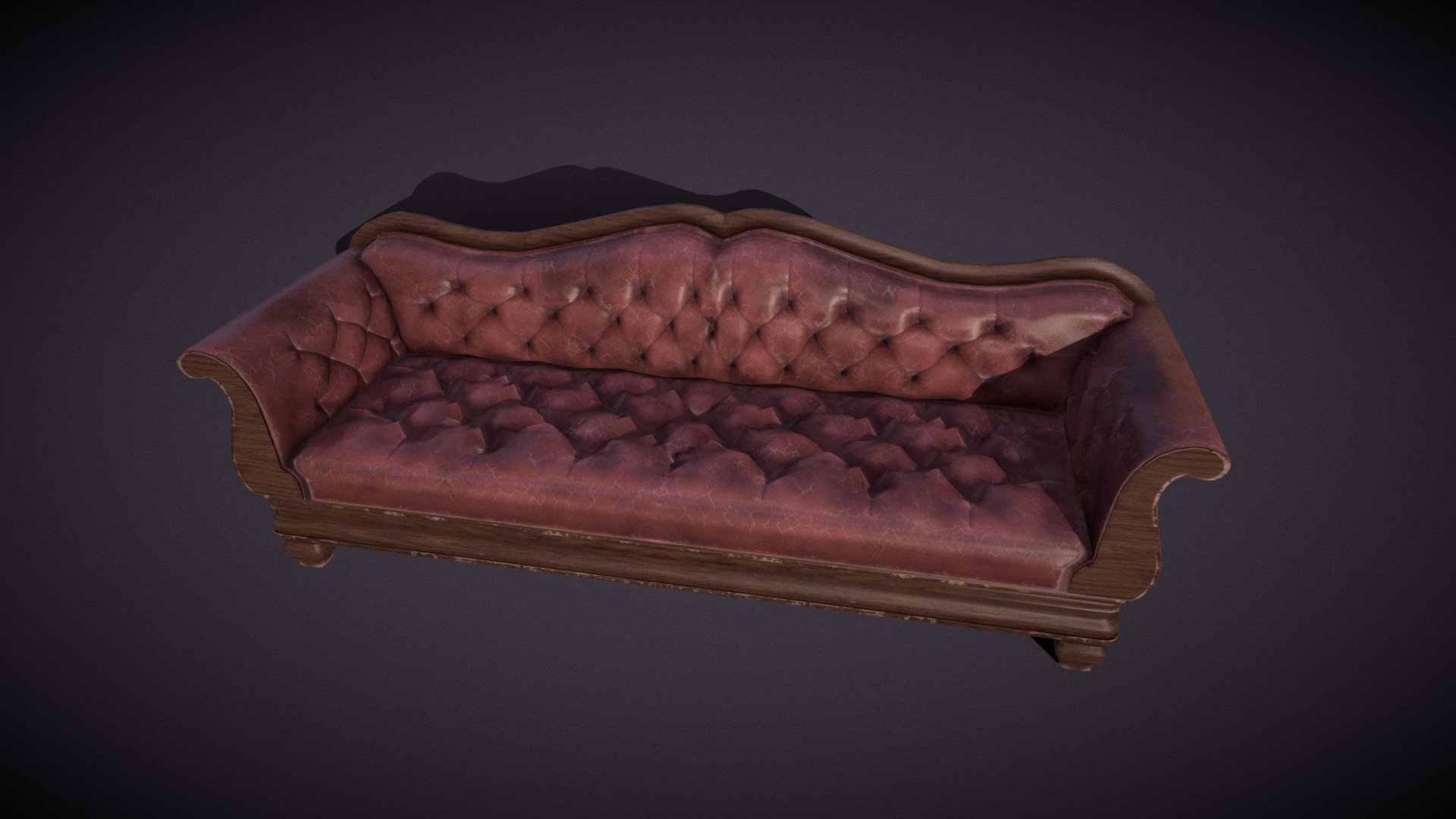 PBR Victorian leather sofa with 2k textures.

4k textures will be added in a future update. This mesh is also included with the chair and sofa set on my store 3d model