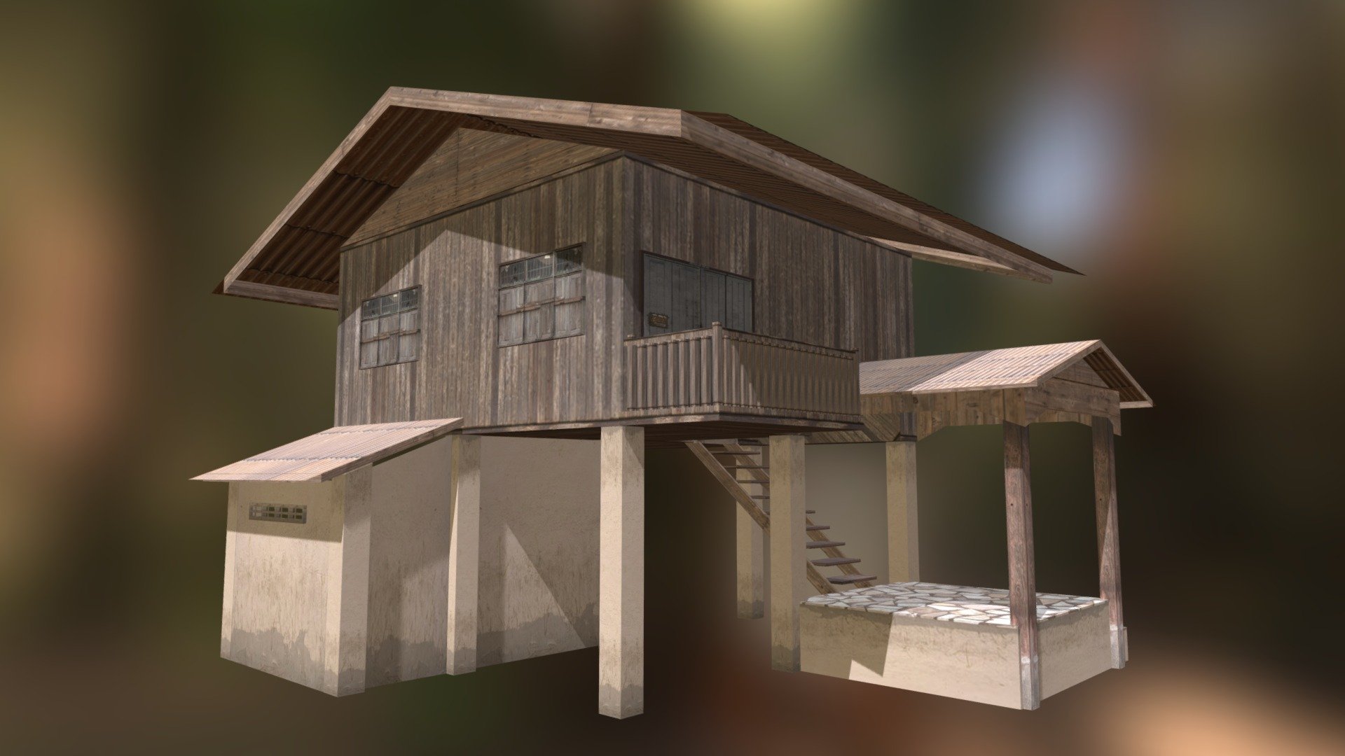 !!!!! Do not download Commercial use is prohibited. !!!! - Thailand Village Country House - 3D model by Seuabas (@NakarasIntaraksa) 3d model