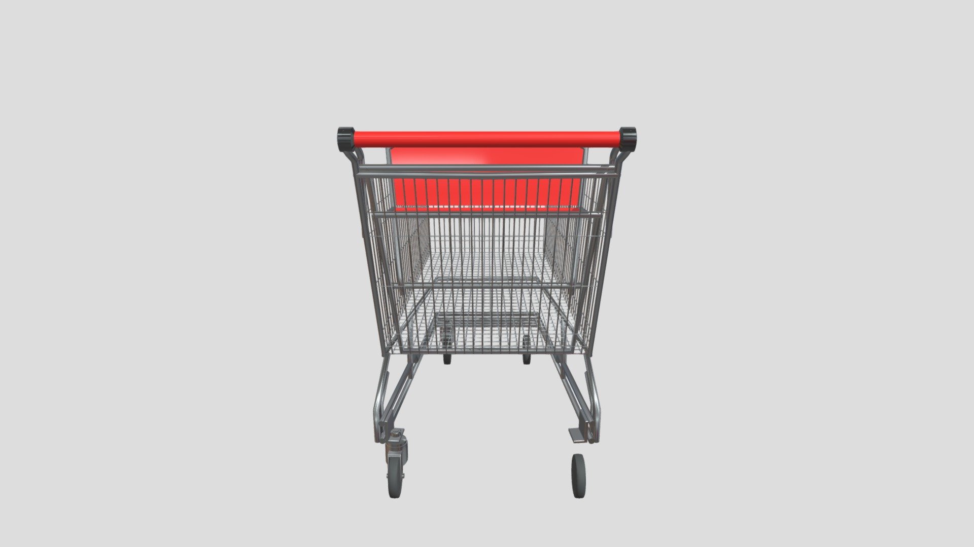 Shopping cart - 3D model by neder 3d model