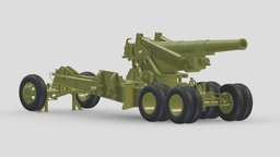 M115 Howitzer printing, ww2, battery, wwii, artillery, vr, ar, american, m1, print, cannon, printable, gunner, projectile, howitzer, ordnance, towed, m115, gunnery, cannonry, 3d, military, usa, cannoneer, artillerist