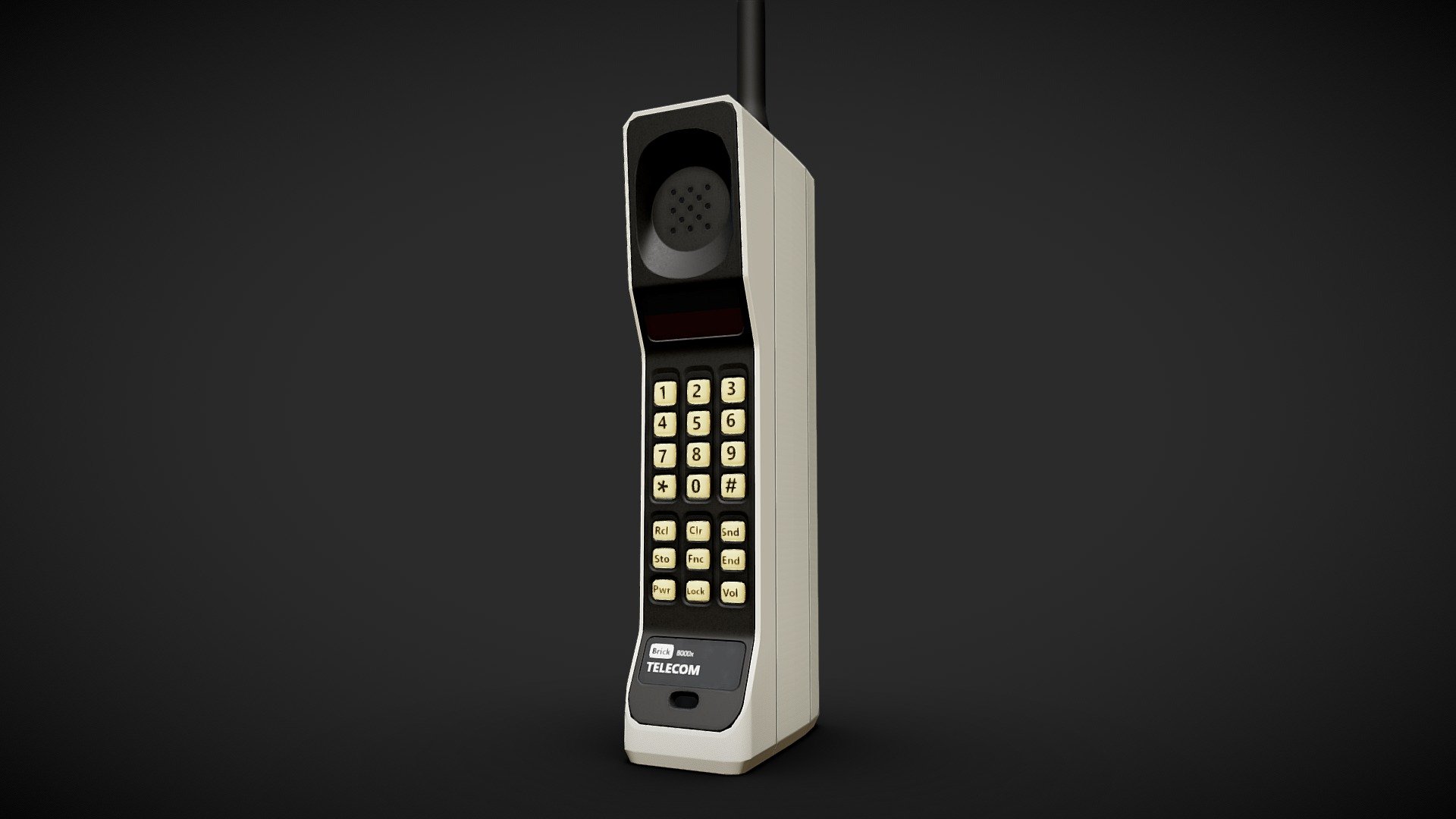 This model was inspired by the Motorola DynaTAC 8000X created by Martin Cooper, this model was launched in 1983.
It is my second submission for the Retro Electronics Challenge ;)

Made with Blender and GIMP 3d model