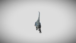 Blue dinosaure, velociraptor, animator, creature, animation, blue, cycles