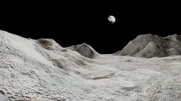 Moon |Baked| VR Ready solarsystem, virtual, moon, earth, bake, baked, vr, ar, realistic, real, place, virtualtour, baked-lighting, baked-textures, realistic-textures, virtualrealityart, render, 3dsmax, blender, space