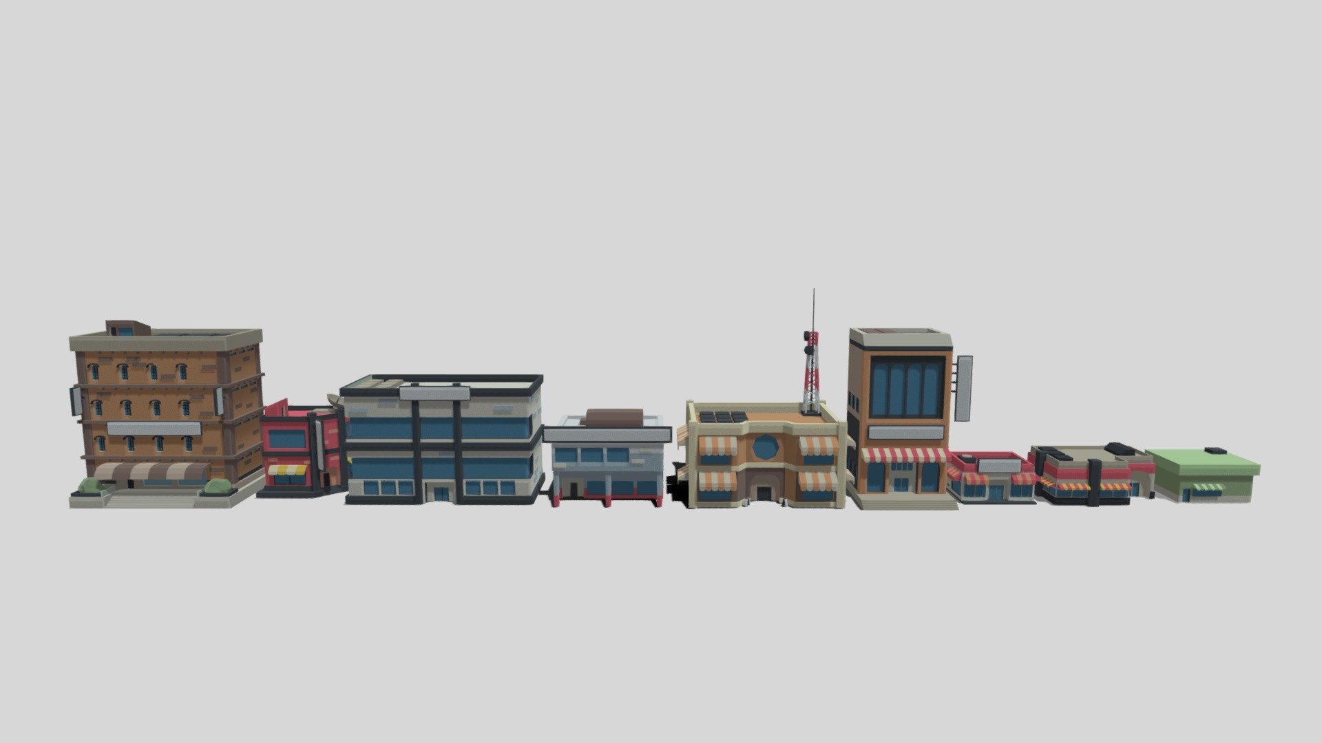 Welcome to my shop! Come and get our special collection: 9 Lowpoly &ldquo;Shop