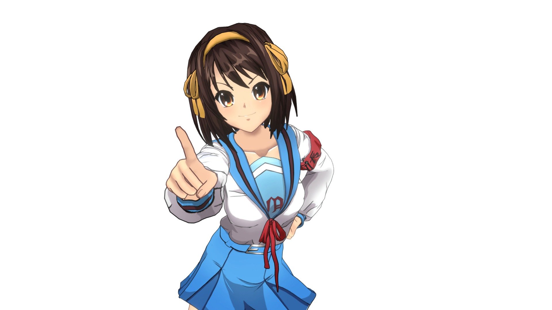 3D Fanart of Suzumiya Haruhi, Suzumiya Haruhi no Yuutsu anime character.

Modeled in Zbrush, Blender and Maya, texturized in 3D Coat.

Rigged Blend and Fbx file in the downloadable file!

Artstation Page: https://www.artstation.com/artwork/rJ0KEO - Suzumiya Haruhi - Suzumiya Haruhi no Yuutsu - Buy Royalty Free 3D model by Allan Mitsuse (@allanmit) 3d model