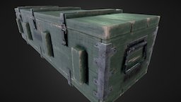 Military Weapons Crate crate, prop, environmentart, substancepainter, substance, pbr, military, gameasset