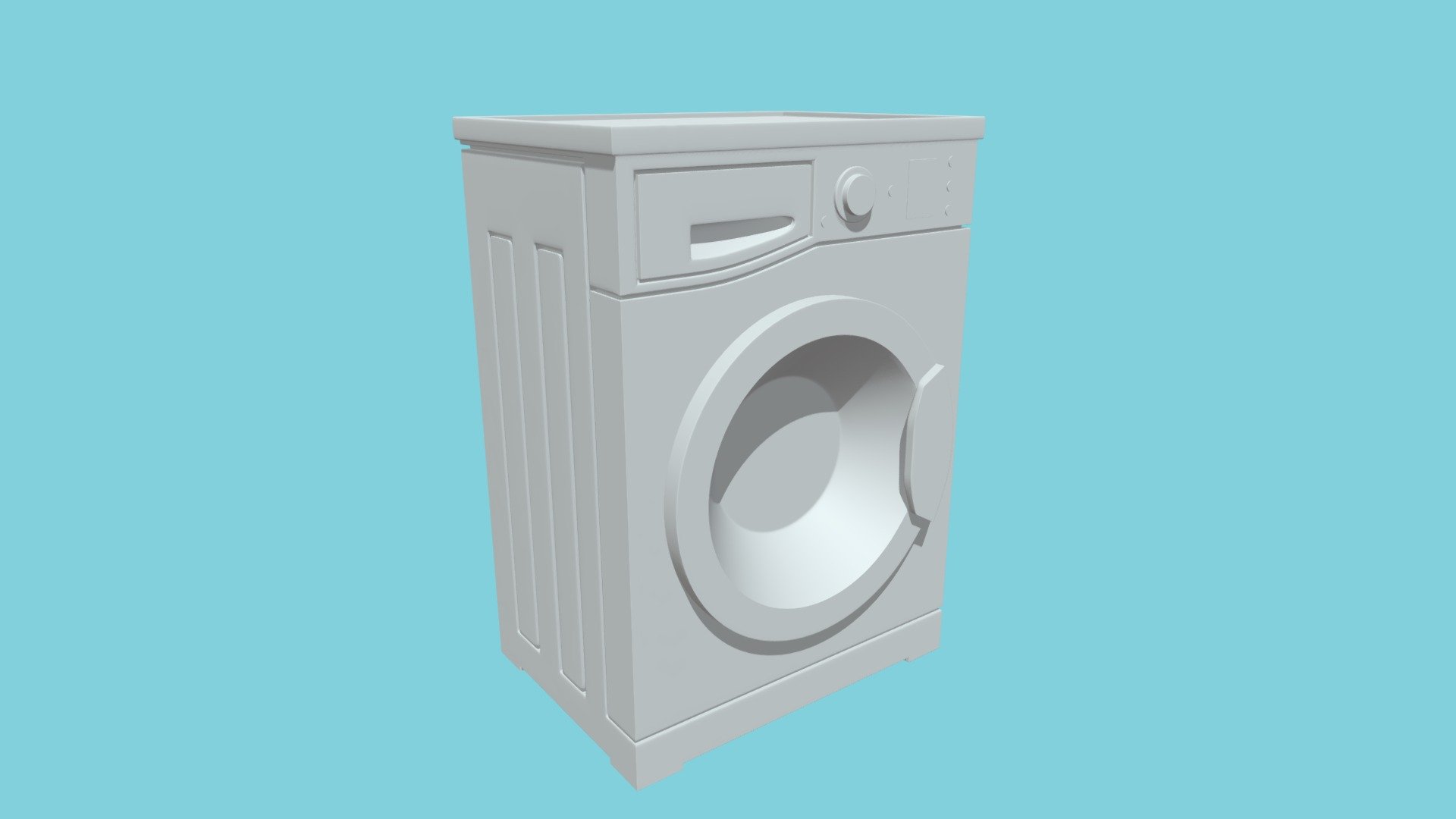 model washing mashine - Washing Machine - Download Free 3D model by Vladyslav Holhanov (@vladicom08) 3d model