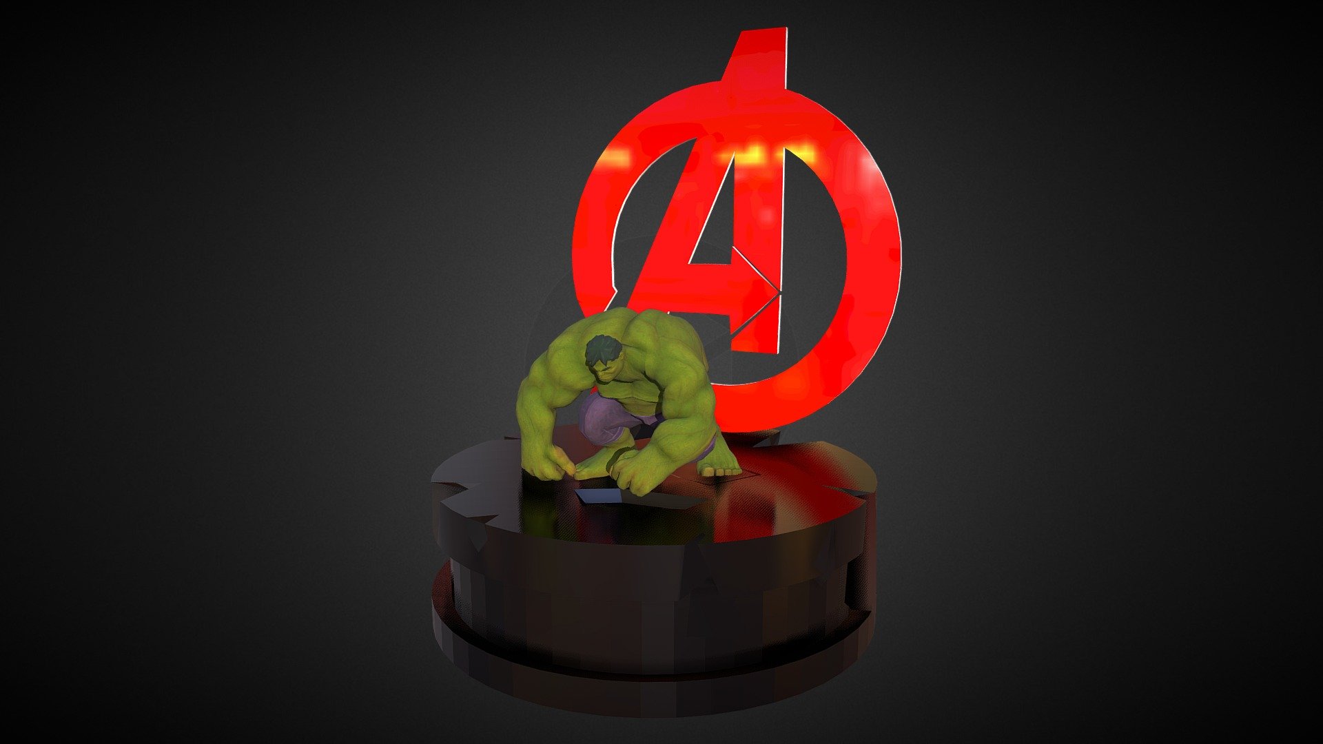 Hulk made in Zbrush for my portfolio, the texture are made by my friend from college in Substance 3d model