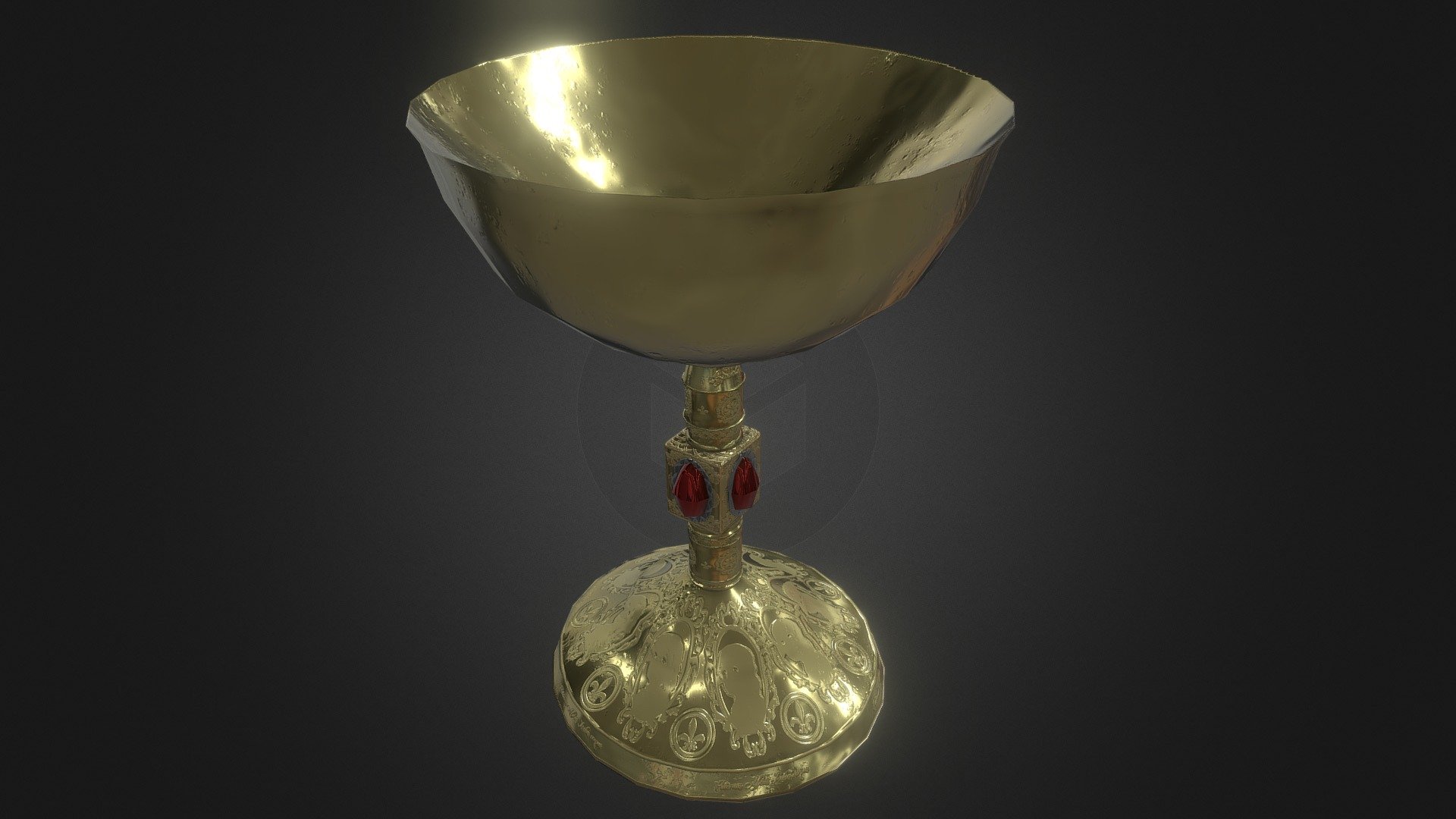 Chalice made to train alpha texturing - Decorated Chalice - 3D model by Loïc (@loichuet1) 3d model