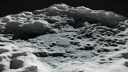 Moon Landscape world, planet, moon, terrain, lunar, future, mountain, sand, star, crater