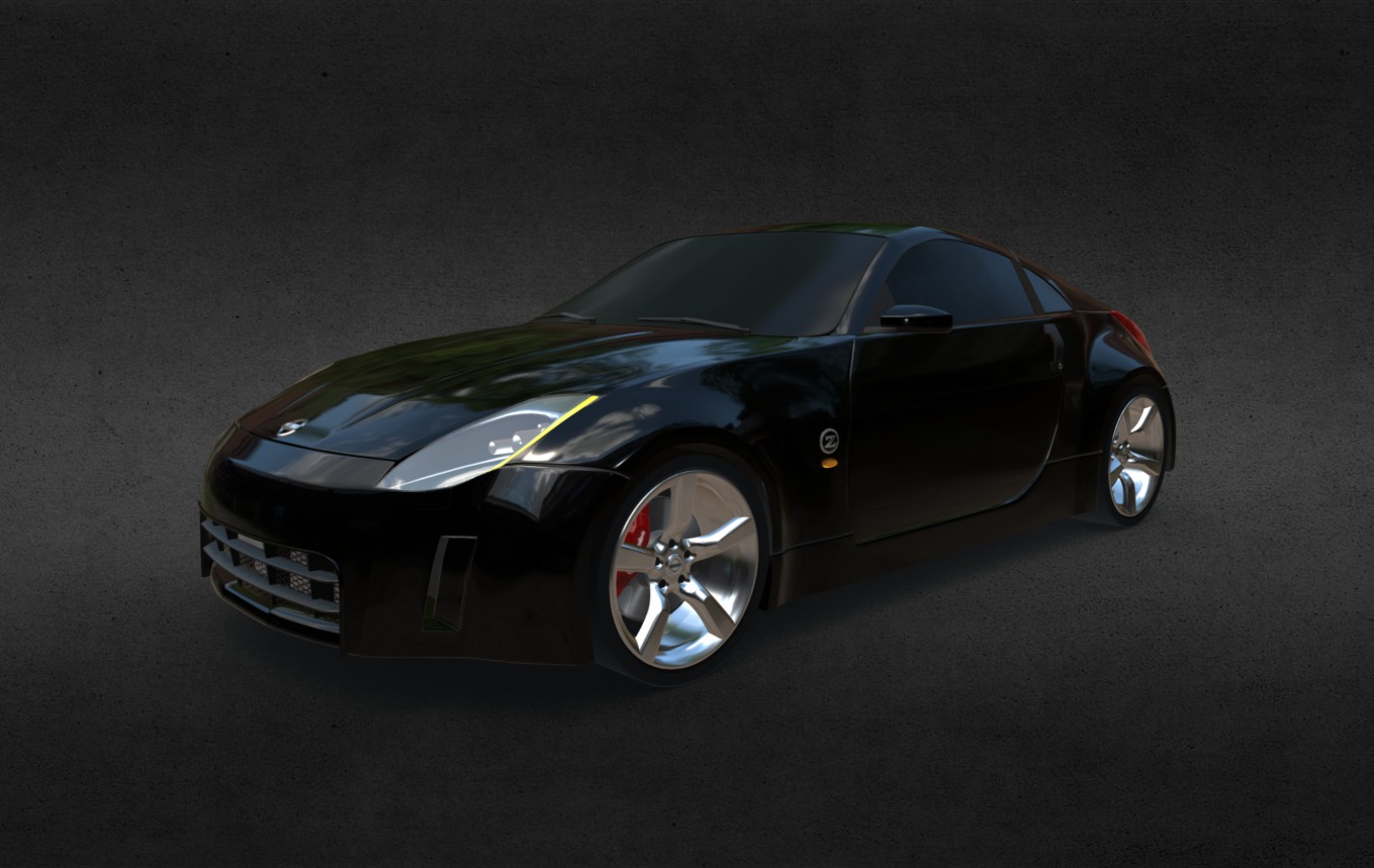 Nissan 350Z - 3D model by Jan Tesař (@raste) 3d model