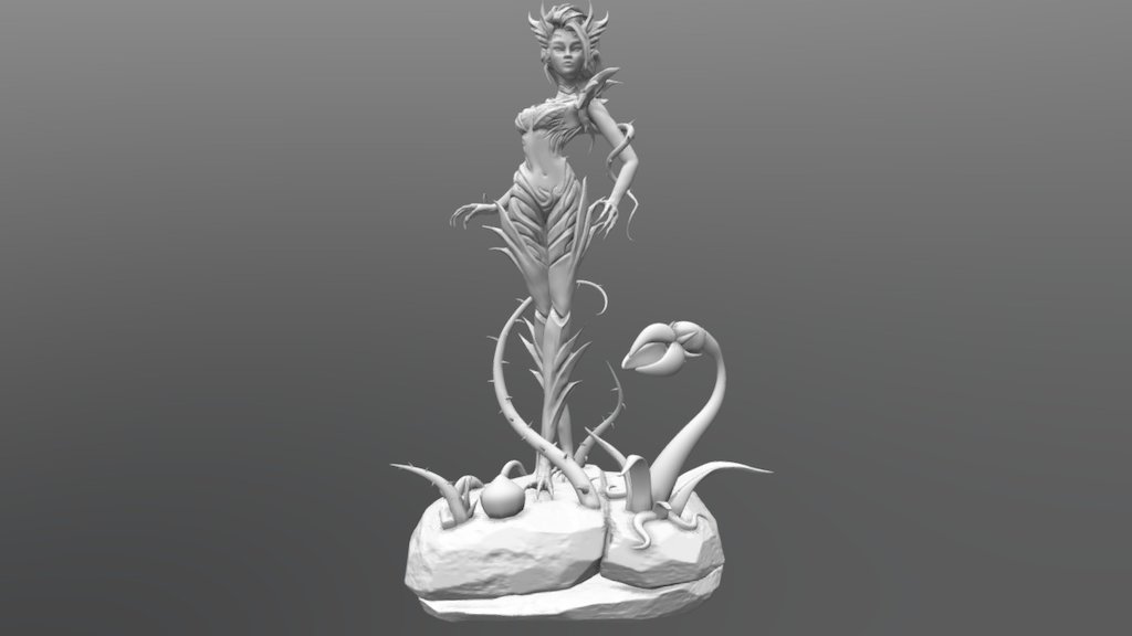 This is my fan art sculpture of Zyra from League of Legends.
It was really fun and satysfing to make! - Zyra - Action figure - 3D model by Valeria Traverso (@twint) 3d model