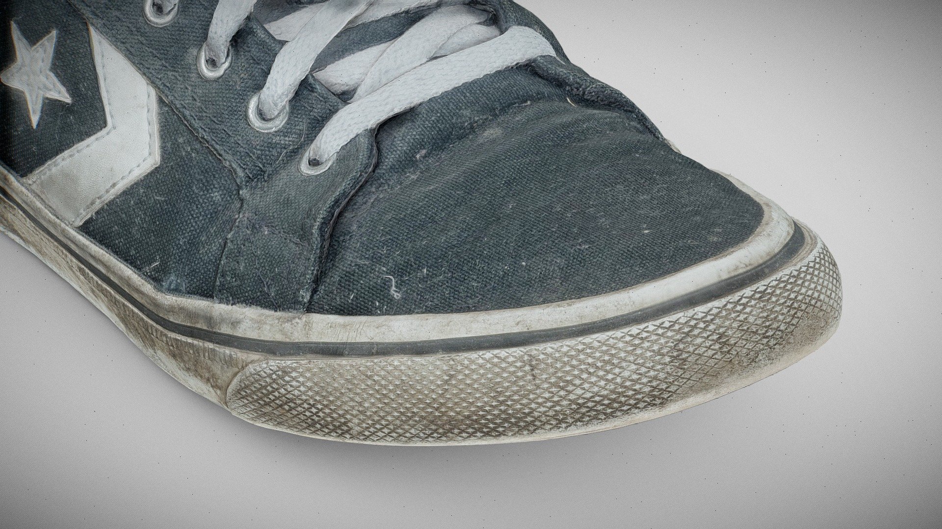My new PBR ready photogrammetry model of my old converse all star sneakers 3d model