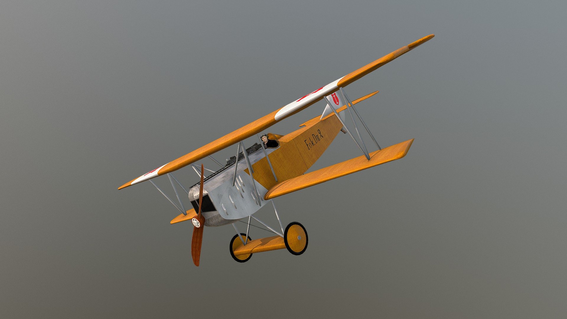 Fokker D VII 2 1920 LTU - Buy Royalty Free 3D model by Big Adventure (@bigadventure) 3d model