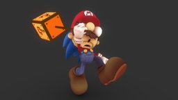 Mario the Hedgehog sonic, nintendo, sega, staffpicks, finalsketchfast7, halloween, mario