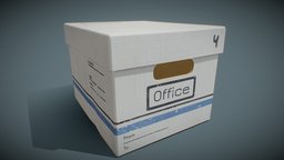 Cardboard Box office, paper, cardboard, box, folder