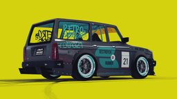 Cartoon Drift Car toy, retro, drift, unity, unity3d, cartoon, car, sport, race