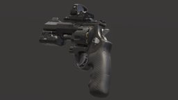 S&W Revolver marmoset, substancepainter, weapon, blender, marmosettoolbag4, noai