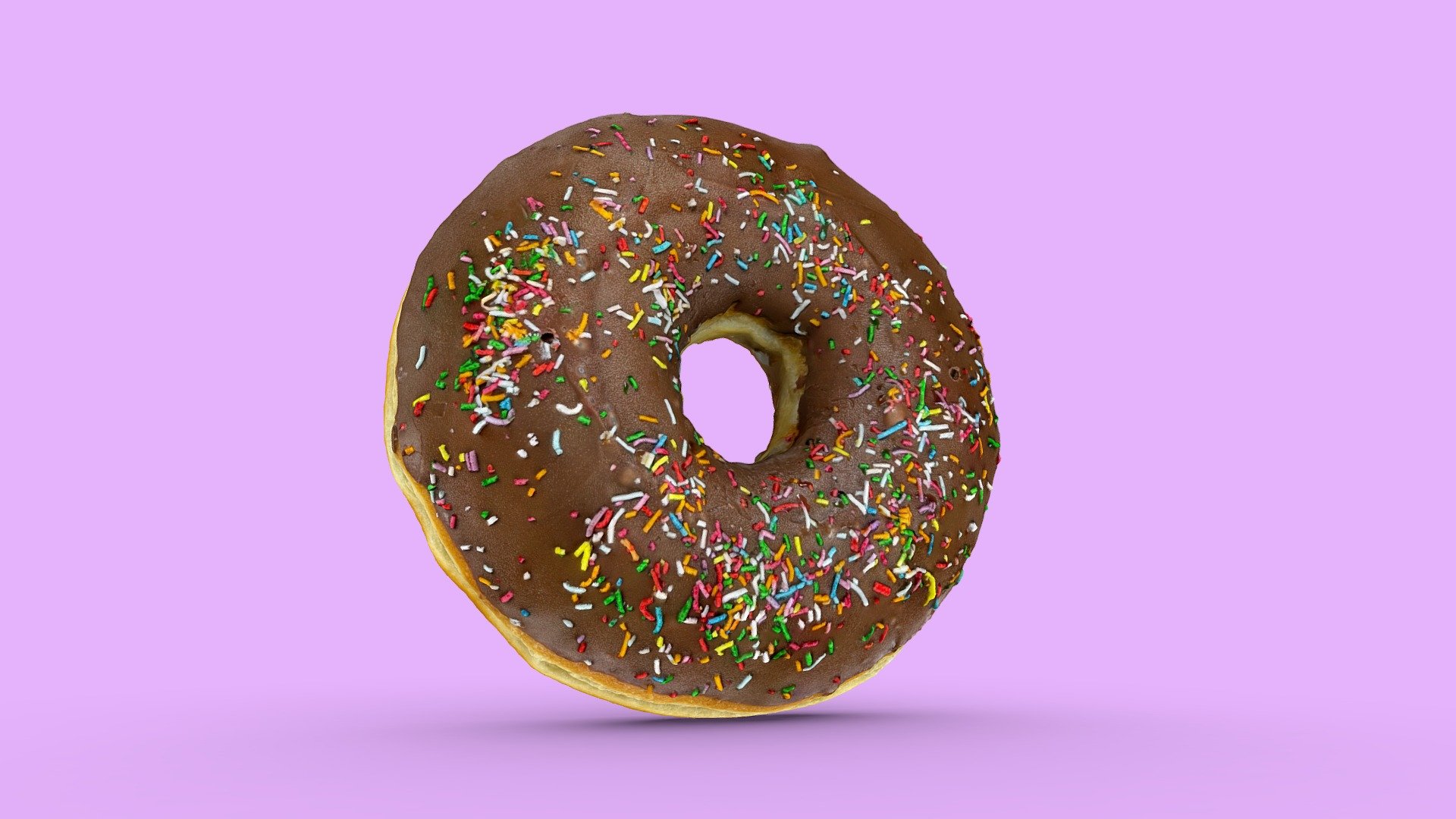 View this donut in VR to get an idea of its true size. A giant donut to feed an army&hellip;or just one 3d model
