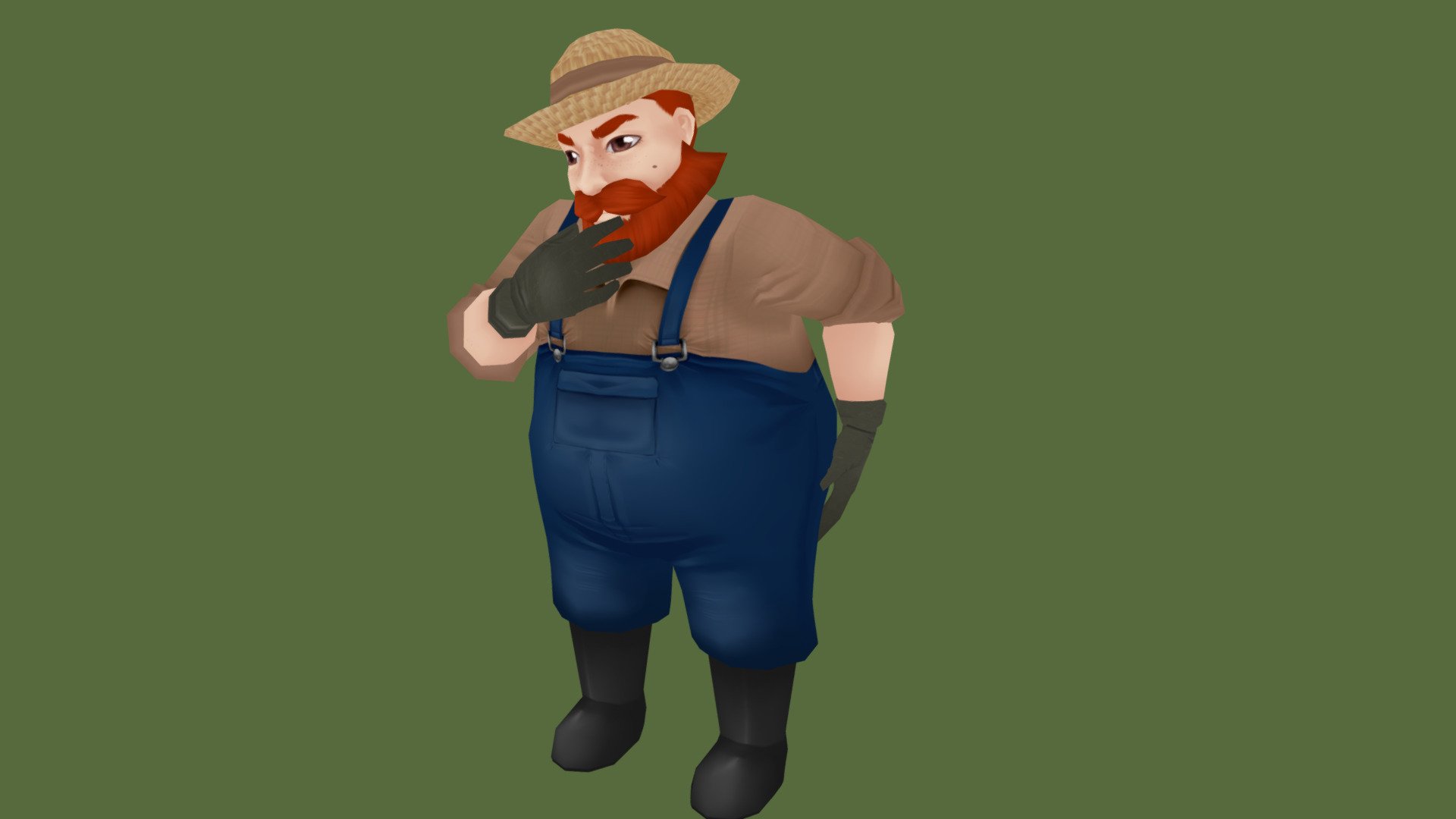 Farmer - 3D model by ChristineDesigns 3d model