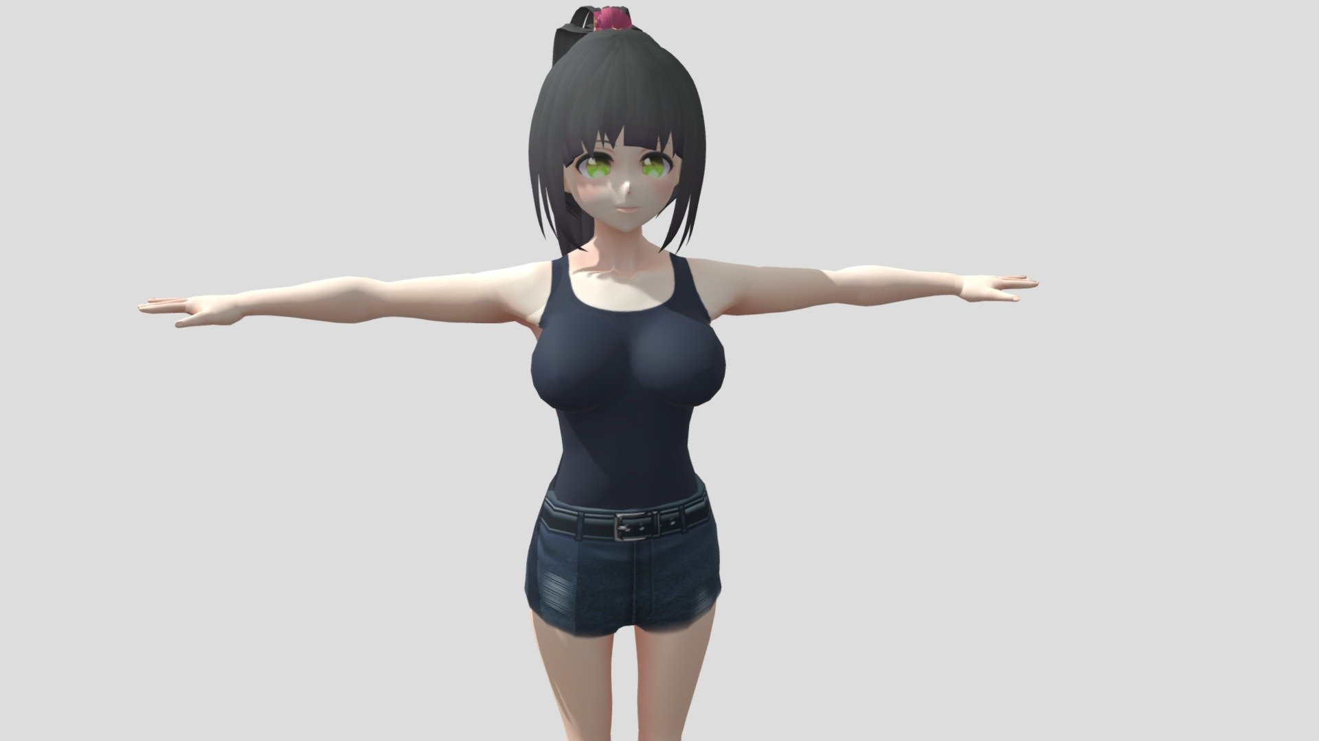 SeriesB:Janna + Sayaka

Model preview(TankTop)

Model preview(UnderWear)



This character model belongs to Japanese anime style, all models has been converted into fbx file using blender, users can add their favorite animations on mixamo website, then apply to unity versions above 2019



Janna(TankTop+UnderWear)

Verts:16715 Faces: 23370 Tris: 23370 Texture:15

Sayaka(TankTop+UnderWear)

Verts:15182 Faces: 21508 Tris: 21508 Texture:16



This package contains VRM files, which can make the character module more refined, please refer to the manual for details



▶Commercial use allowed

▶Forbid secondary sales



Welcome add my website to credit :

Sketchfab

Pixiv

VRoidHub
 - 【Anime Character】TankTop (SeriesB /Unity 3D) - Buy Royalty Free 3D model by 3D動漫風角色屋 / 3D Anime Character Store (@alex94i60) 3d model
