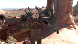 Geralt Of Rivia Witcher 3 hunter, killer, witcher, geralt, rivia, sword, monster, of