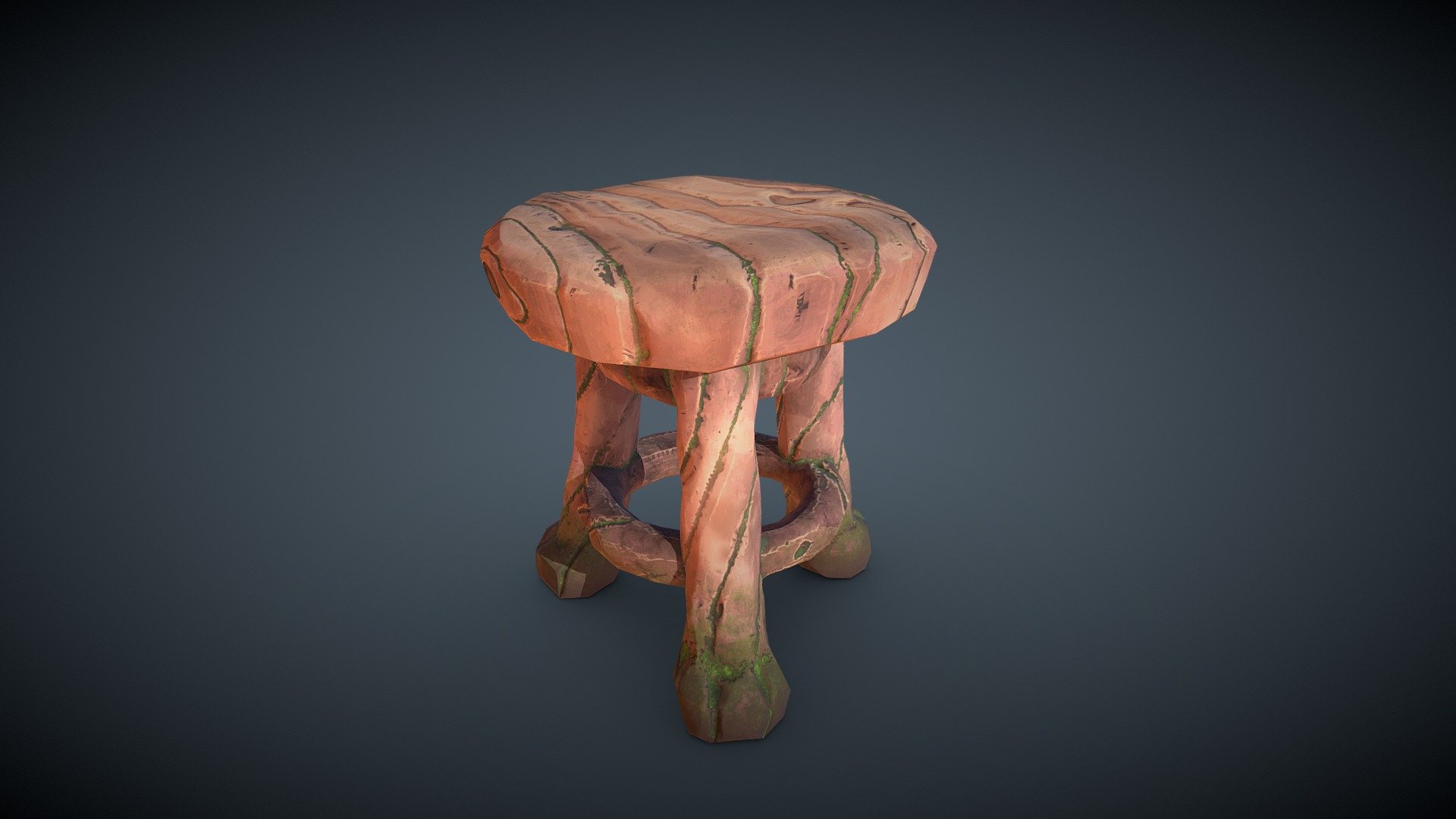 Hi I’m working on stylized assets and this is the stool. Hope you like it guys! - Stylized Stool - Buy Royalty Free 3D model by gabshega 3d model