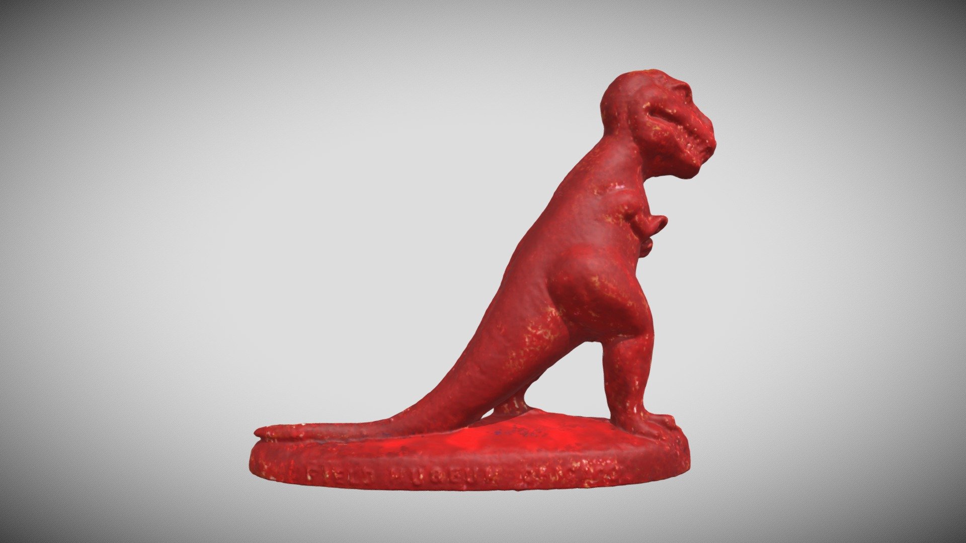 This figurine was generated with a Mold-A-Rama machine at the Field Museum in Chicago, Illinois on April 1, 2022. It was 3D scanned with a NextEngine Desktop 3D scanner 3d model