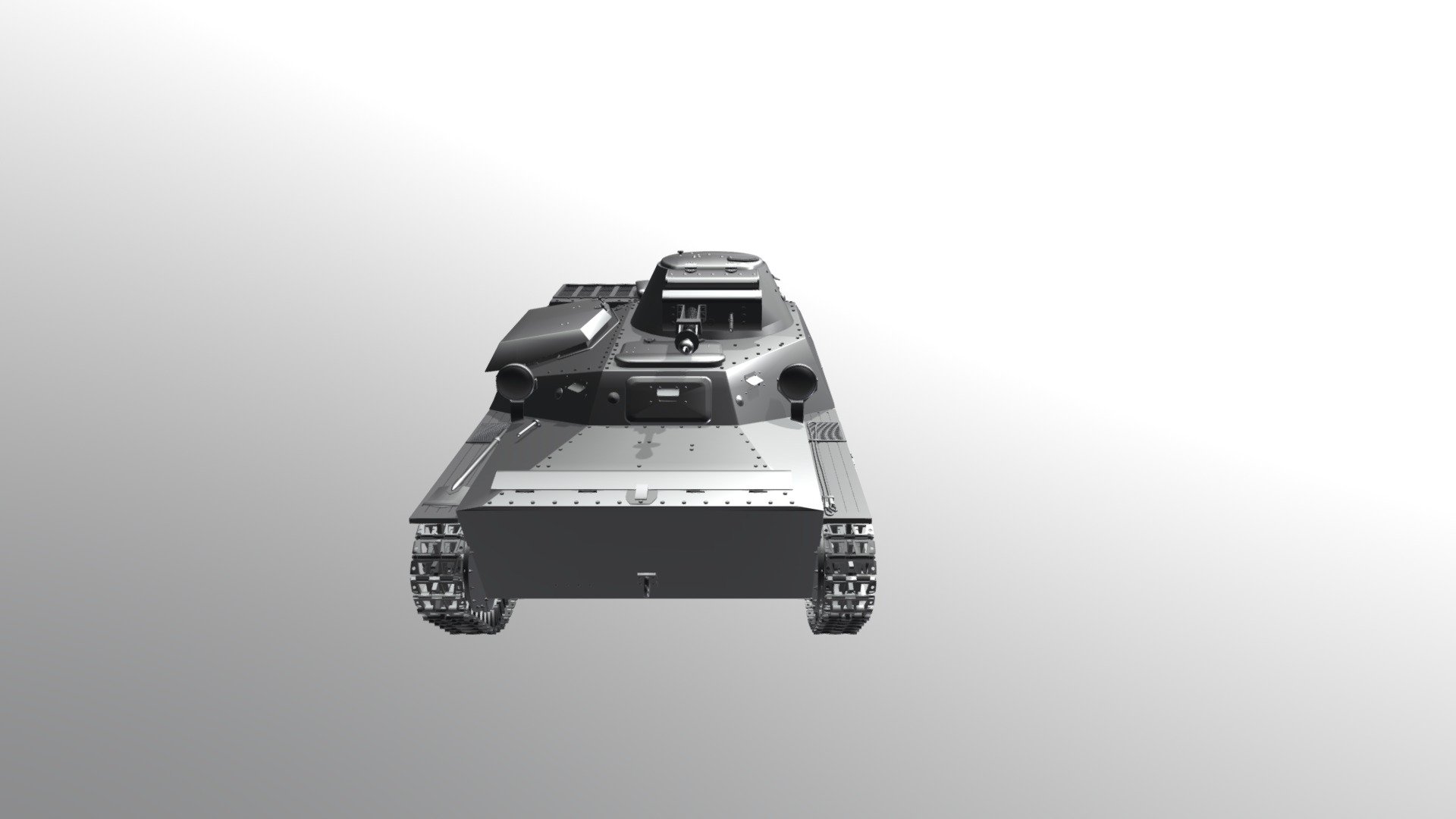 The T-40 amphibious scout tank was an amphibious light tank used by the Soviet Union during World War II 3d model