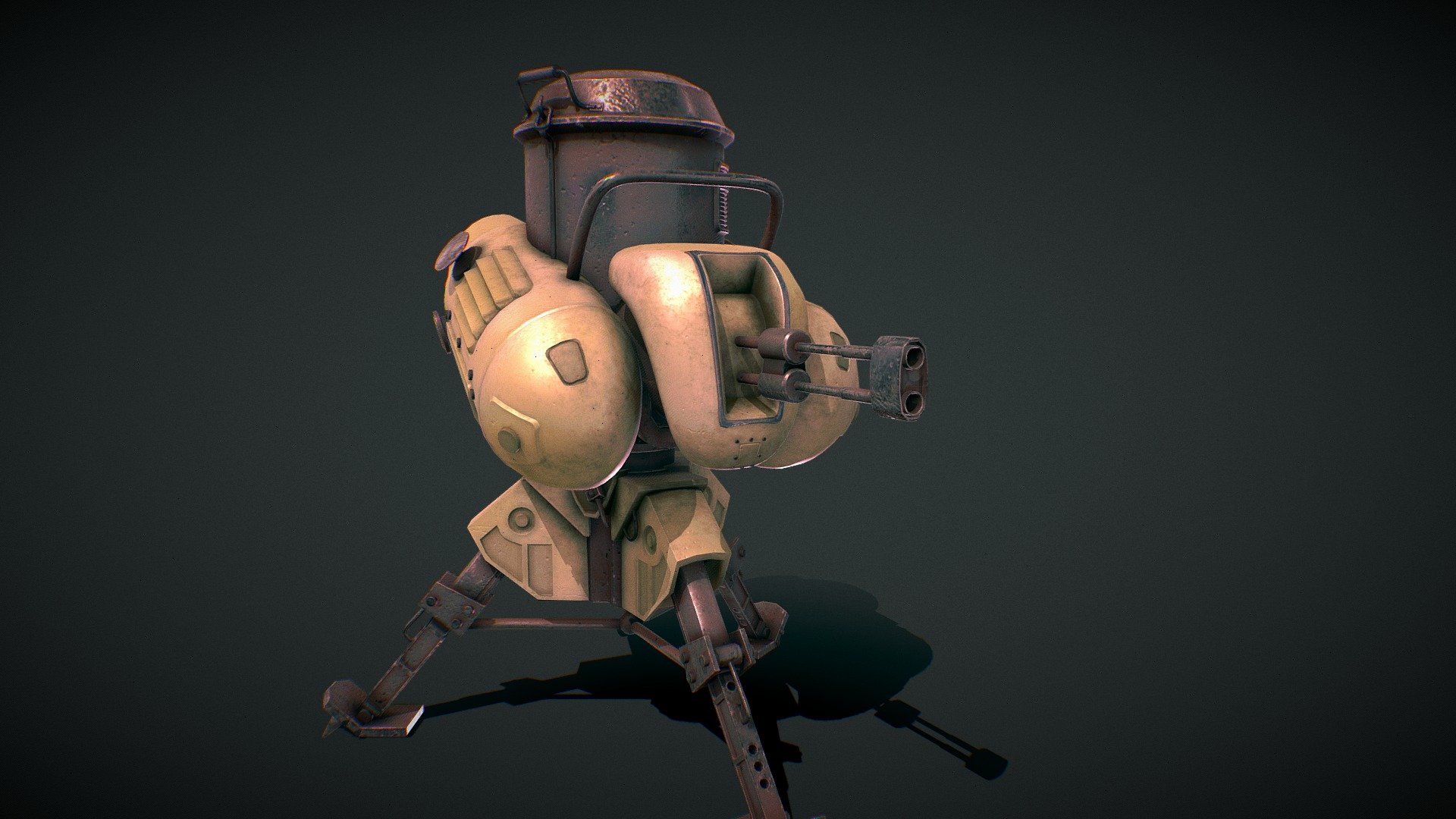 Fan Art from Fallout 4 ( an open-world action game belonging to the Fallout series, created by Bethesda Game Studios. )

More info about game: https://fallout.fandom.com/wiki/Fallout_4

Model made in Blender and Substance Painter 

Game Ready

My ArtStation: https://www.artstation.com/amikos - Fallout 4 Automated Turret - 3D model by Amiko (@Amikos) 3d model