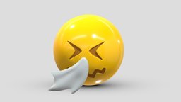 Apple Sneezing Face face, set, apple, messenger, smart, pack, collection, icon, vr, ar, smartphone, android, ios, samsung, phone, print, logo, cellphone, facebook, emoticon, emotion, emoji, chatting, animoji, asset, game, 3d, low, poly, mobile, funny, emojis, memoji