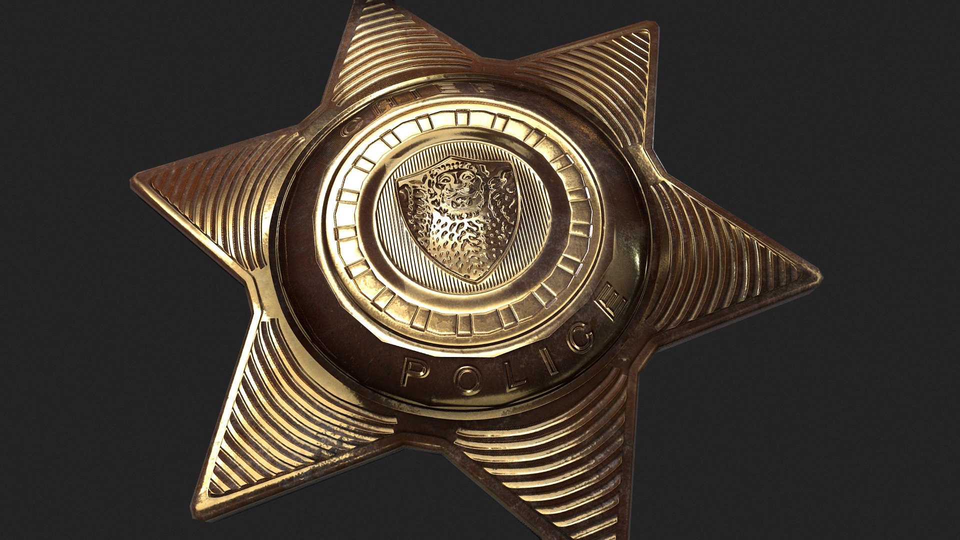 Police Badge - 3D model by Reberu Games (@ReberuGames) 3d model