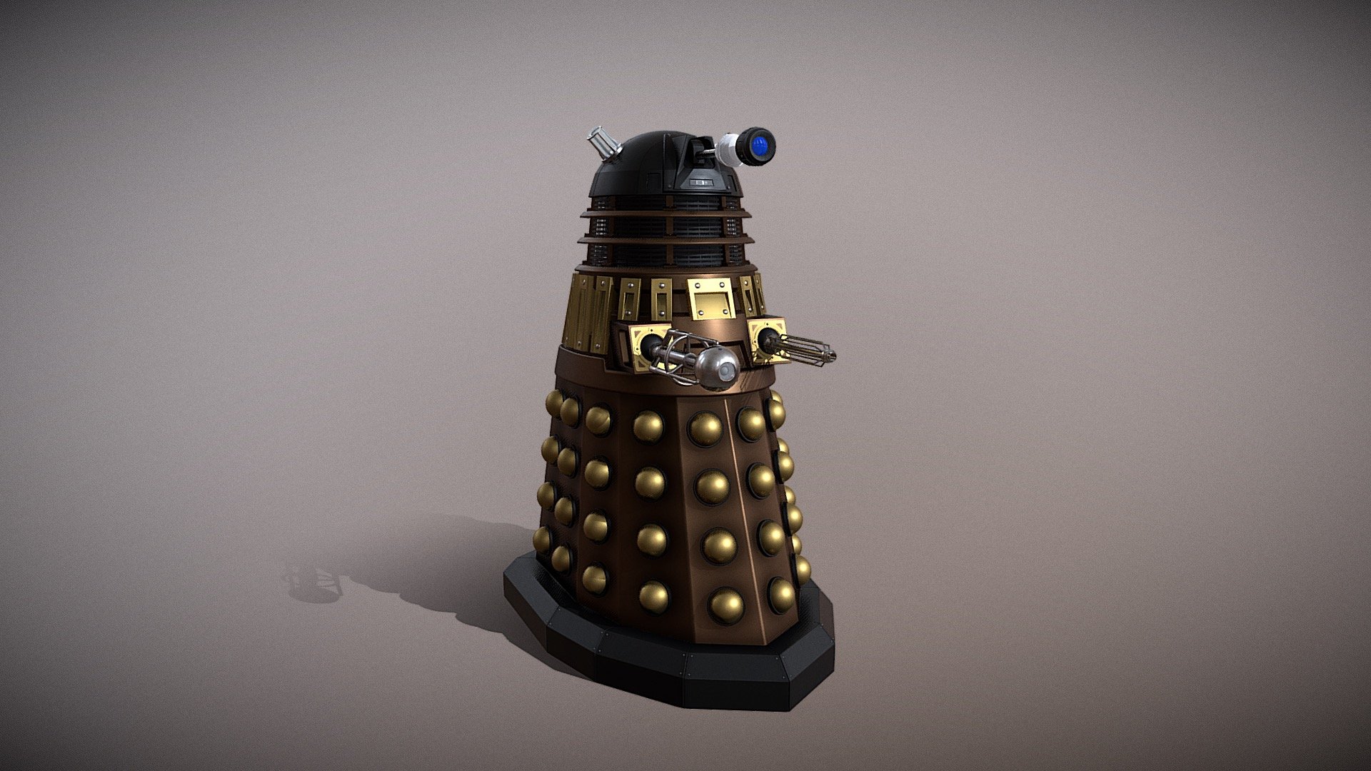 This model is NOT presented as &lsquo;Game Ready' 

New Series Dalek - Imperial Guard

Shading and Textures are all procedural - NSD Dalek Imperial Guard - Download Free 3D model by timblewee 3d model