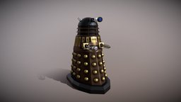 NSD Dalek Imperial Guard bronze, doctor, who, new, dalek, series, guard, dr, imperial, alien, blender, monster, robot, black