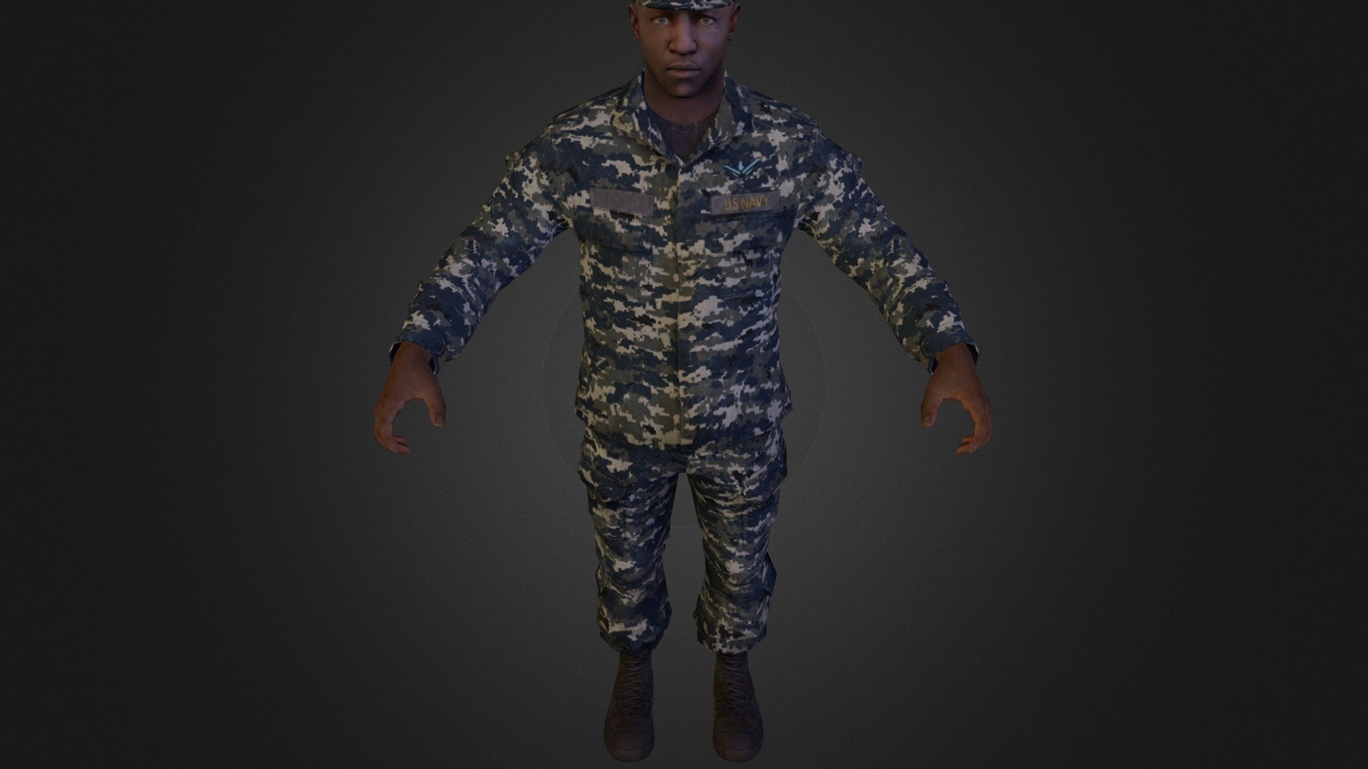 afroamerican us navy soldier
Download Model from www.StockCG.com - navy_soldier - 3D model by stockcg 3d model