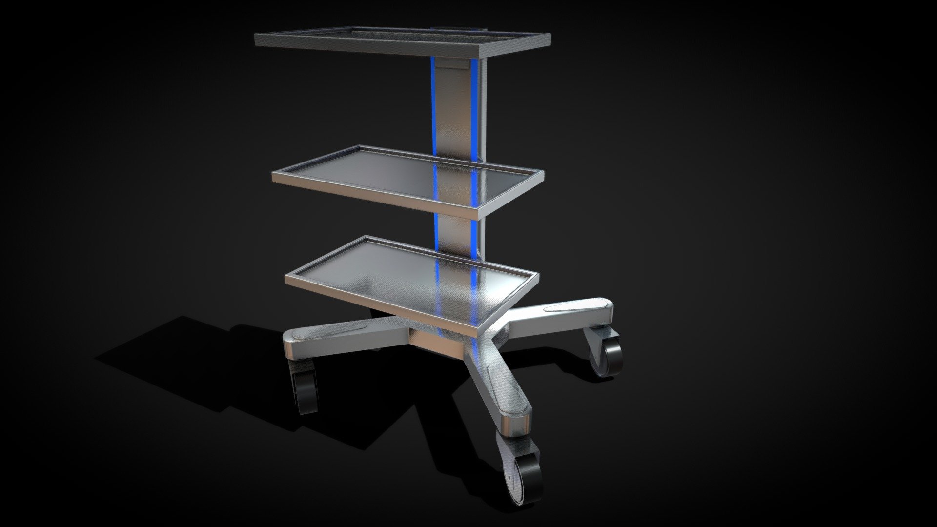 3D model of Medical Equipment Trolley - Medical Equipment Trolley - Buy Royalty Free 3D model by umarahmed077 (@umarahmed07) 3d model