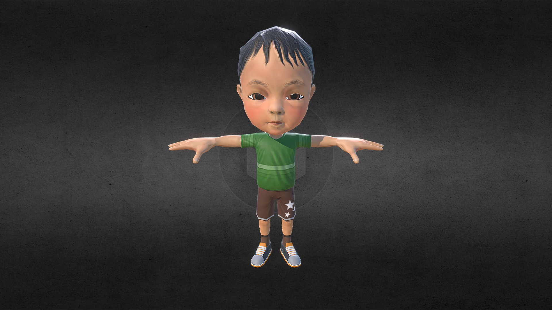 Chinese Boy - Buy Royalty Free 3D model by Spuke Animation (@spukeanimation) 3d model