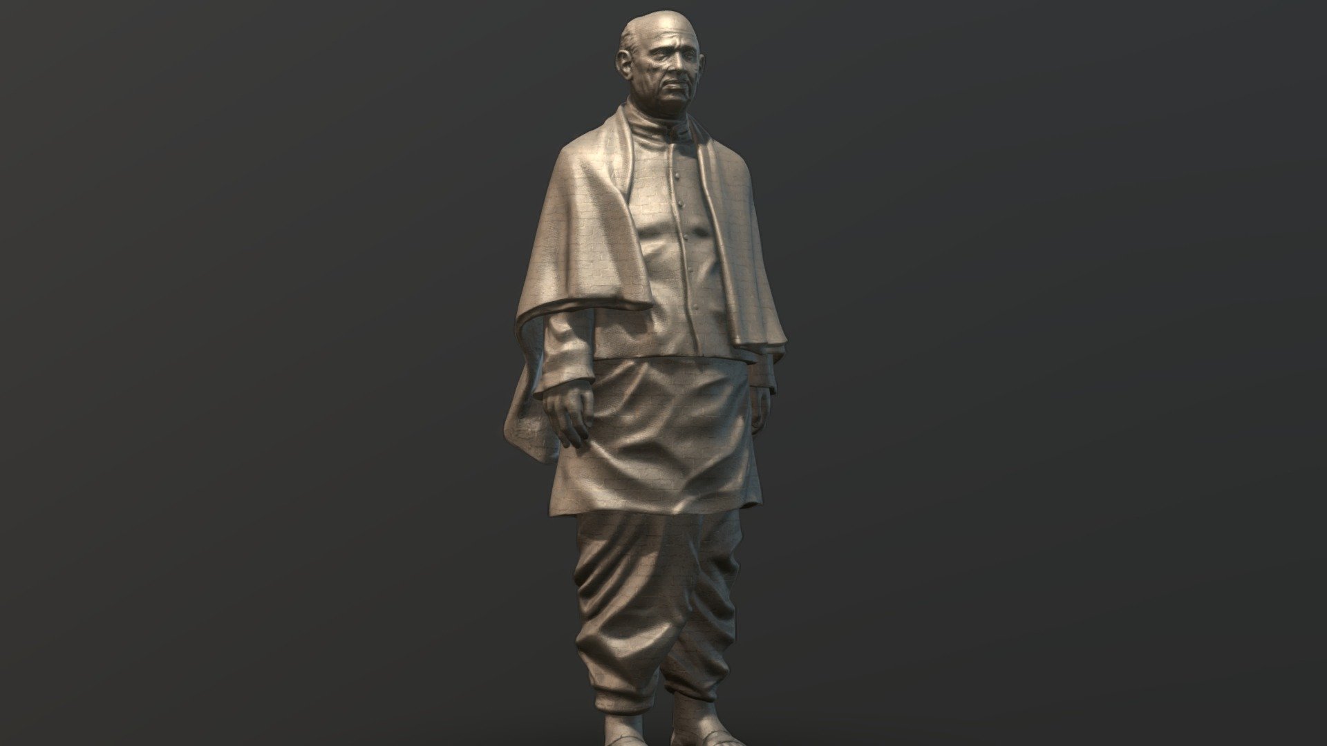 Based on the Statue of Unity. Made in Zbrush. 3d printable. All zbrush and photoshop files available 3d model
